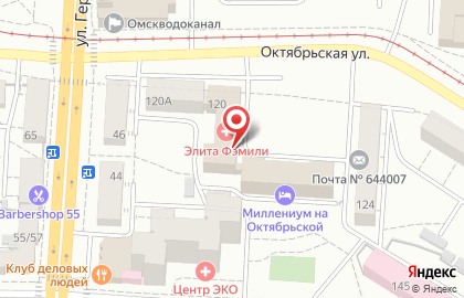 Омский портал по трудоустройству Rabota.ru на Октябрьской улице на карте