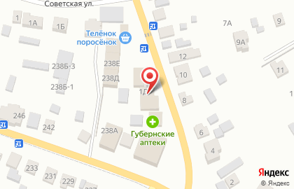 Магазин товаров для дома, пос. Емельяново на карте