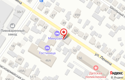 Минусинск на карте