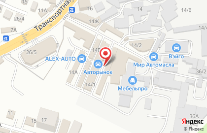 Магазин автостекол в Центральном районе на карте