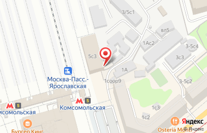 Линейное управление МВД России на станции Москва-Ярославская на карте