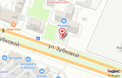 Диагностический центр Клиника-Сити на улице Зубковой на карте