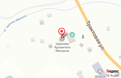 Церковь Михаила Архангела на Трактовой улице на карте