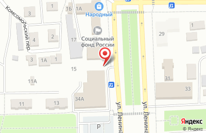 Мясная лавка на улице Ленина на карте