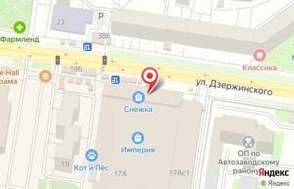 Пекарня ХлебБери в Автозаводском районе на карте