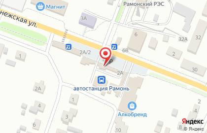Киоск быстрого питания Русский аппетит в Воронеже на карте