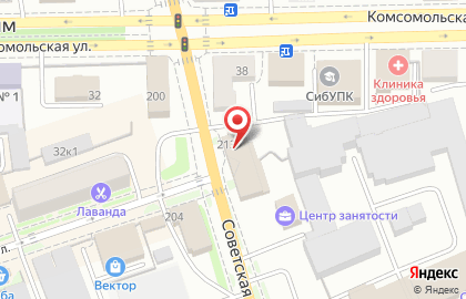 Парикмахерская Каприз на Советской улице на карте