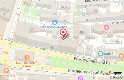 Рекламное агентство ВАЙЗАП на Рождественском бульваре на карте