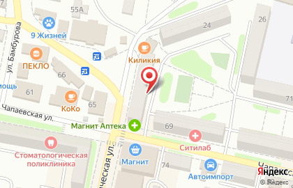Магазин косметики и товаров для дома Семь+Я на Коммунистической улице на карте
