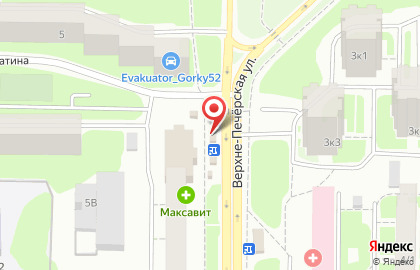 Магазин овощей и фруктов в Нижегородском районе на карте