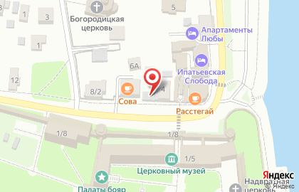 Магазин сувениров в Костроме на карте