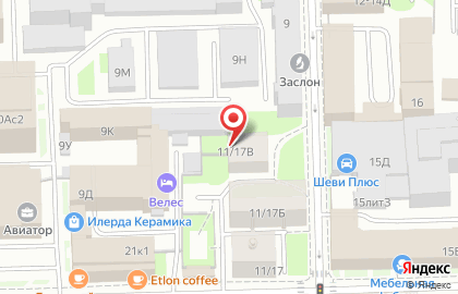 Велес на Заставской улице на карте