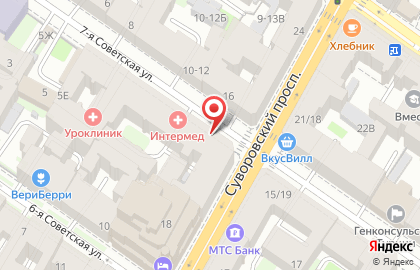 Комиссионный магазин Скупка на 7-ой Советской улице на карте