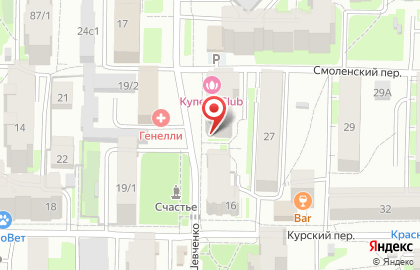 Частный детский сад Кот в шляпе на улице Шевченко на карте