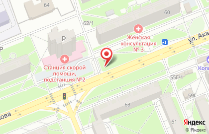 Инмарко, Кировский район на улице Академика Павлова на карте
