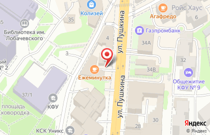 Маникюрная студия Бурлеск на улице Пушкина на карте