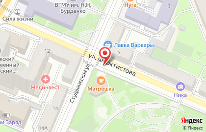 Бистро и магазинов Блинчик на улице Феоктистова на карте