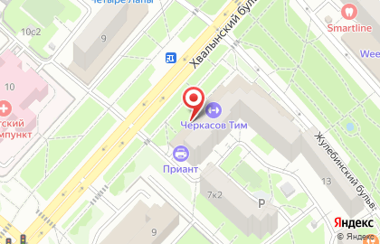 Магазин автозапчастей Yulsun на метро Лермонтовский проспект на карте