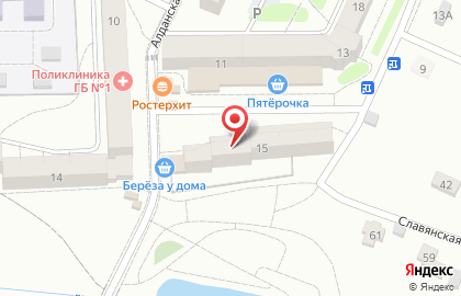Магазин товаров для рыбалки в Центральном районе на карте