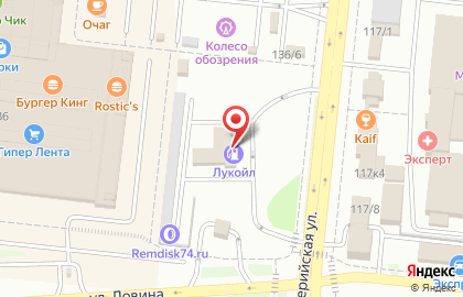Лукойл-ликард на Артиллерийской улице на карте