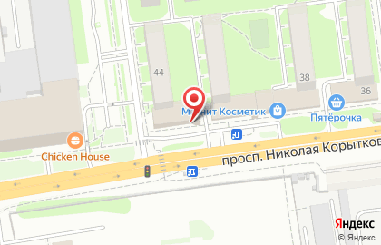 Супермаркет Универсал на проспекте Николая Корыткова на карте