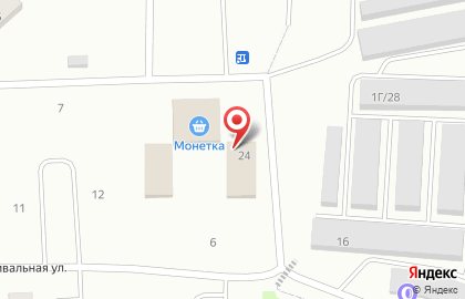 Продуктовый магазин на Фестивальной улице на карте