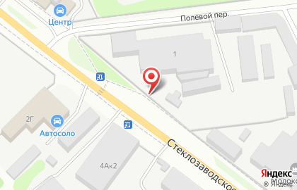 Магазин по продаже хлебобулочных изделий на Стеклозаводском шоссе на карте