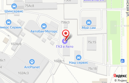 Автосервис Volvo в Москве на карте