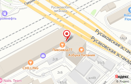 Кафе-бар и пивоварня Пивзавод77 в Спартаковском переулке на карте