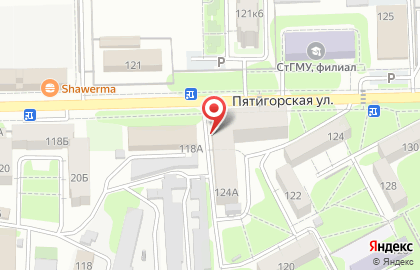 Фирменный магазин Русский на Пятигорской улице на карте