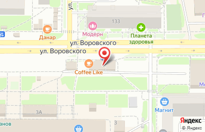Кофейня Coffee Like на улице Воровского, 102В на карте