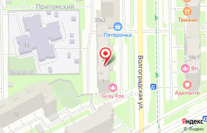 Компания Социальная Защита Населения на Волгоградской на карте