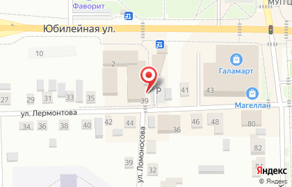 Мебельный салон Три слона на улице Лермонтова на карте