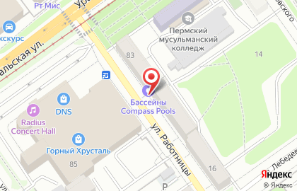 Торгово-монтажная компания Альтаир в Мотовилихинском районе на карте