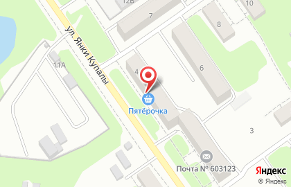 Супермаркет Пятёрочка на улице Сергея Тюленина на карте