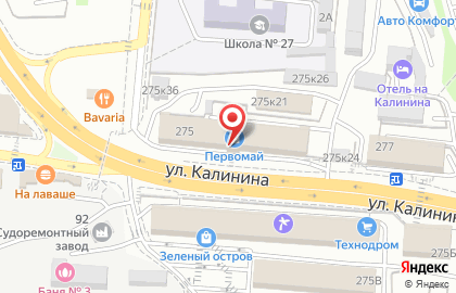 Супермаркет Михайловский в Первомайском районе на карте