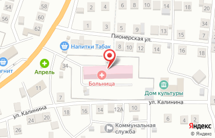 Икрянинская районная больница на Калинина на карте
