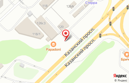 Продовольственный магазин на Казанском проспекте на карте