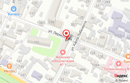 Медицинская клиника материнства и детства Zetta на улице Карла Либкнехта на карте