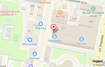 Кондитерская Золотая классика на Московской улице на карте