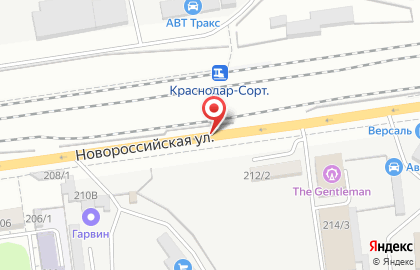 Солнышко на Новороссийской улице на карте