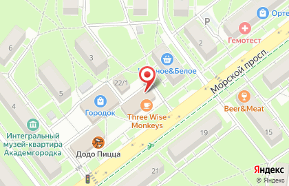 Служба заказа товаров аптечного ассортимента Аптека.ру на Морском проспекте на карте