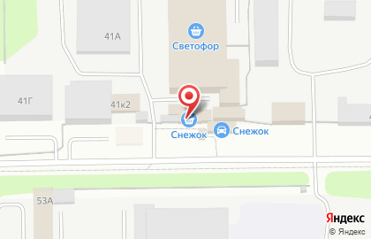 Продуктовый магазин Снежок на Промышленной улице на карте