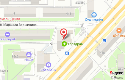 Зебра на Октябрьском поле на карте