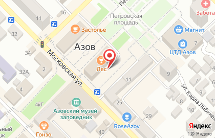 Служба заказа товаров аптечного ассортимента Аптека.ру на Московской улице в Азове на карте