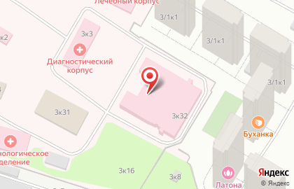 12 консультативно-диагностический центр Министерства обороны РФ на метро Рязанский проспект на карте