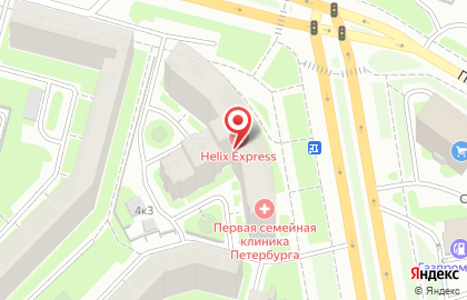 Стоматологический центр Первая семейная клиника Петербурга на Коломяжском проспекте на карте