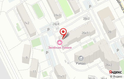 Пиццерия Пипони на проспекте Будённого на карте