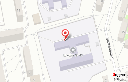 Средняя общеобразовательная школа №41 в Екатеринбурге на карте