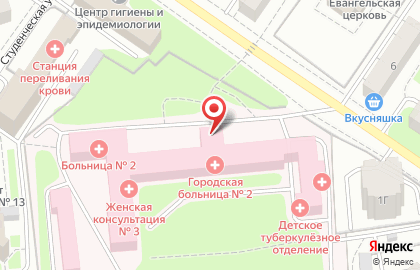 Городская больница №2 во Владимире на карте